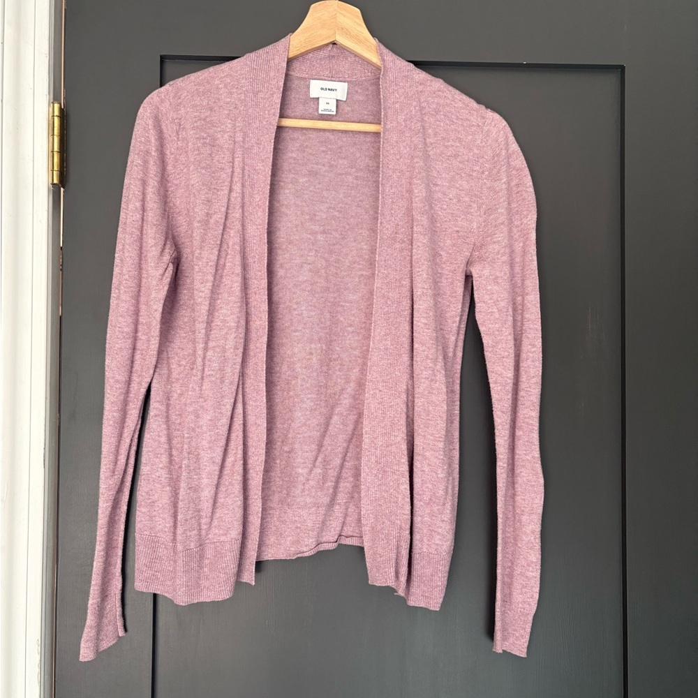 Old Navy Women's Mauve Open Front Cardigan